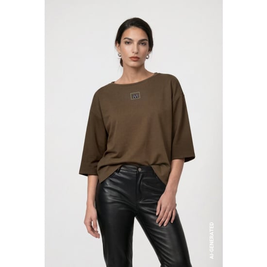 Monari sudadera con detalle de joya 809855 618 oliva - Image 5