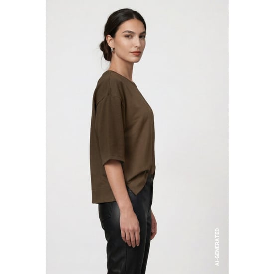 Monari sudadera con detalle de joya 809855 618 oliva - Image 6