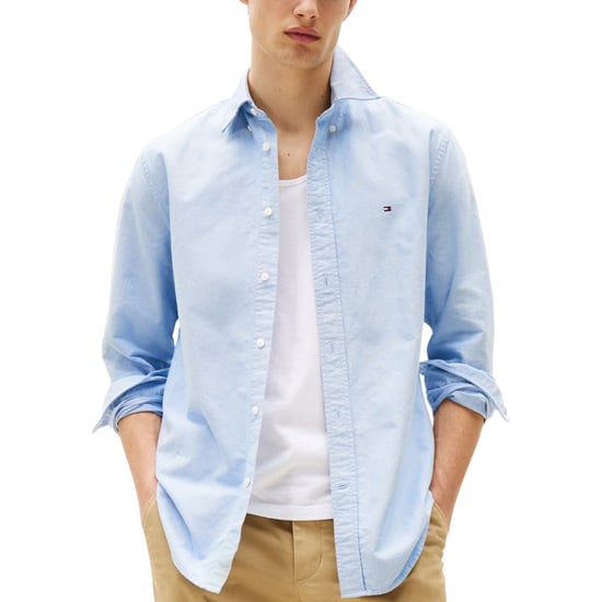 TOMMY HILFIGER Camisas de hombre Regular Fit Oxford Manga larga Informal Algodón Formal - Image 1