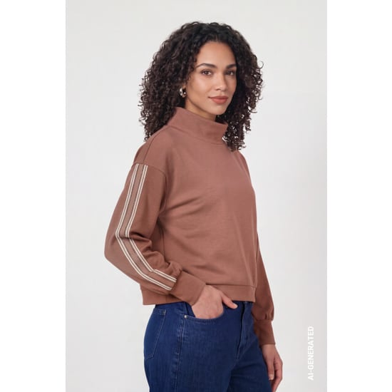 Monari sudadera de rayas 810534 552 tiramisu - Image 2