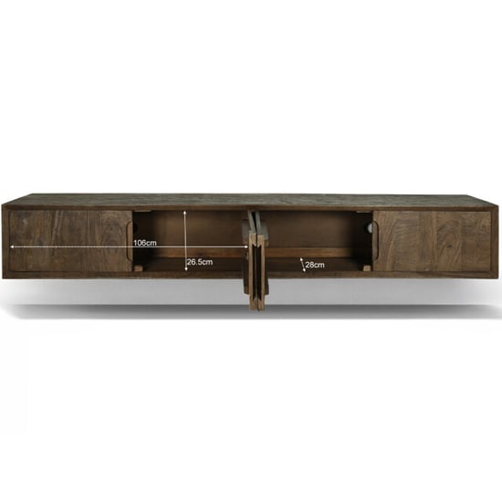 Livingfurn Cortez mueble de TV flotante 35x220x33cm - Image 2