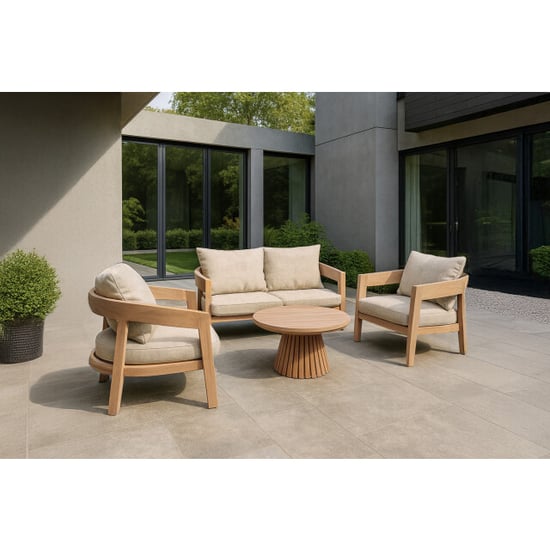 Livingfurn Bilbao conjunto de muebles de jardín 80x148x68cm - Image 4