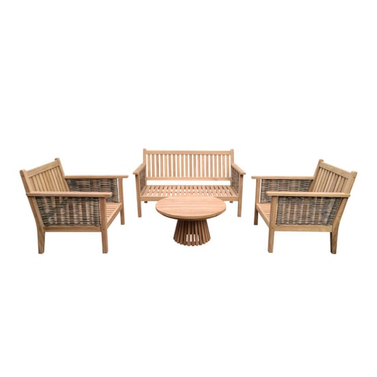 Livingfurn conjunto de muebles de jardín Malaga 97x138x88cm - Image 5