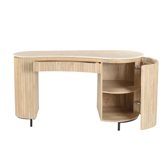Brix Dexter escritorio natural Bottecino 60x136x80cm - Image 5