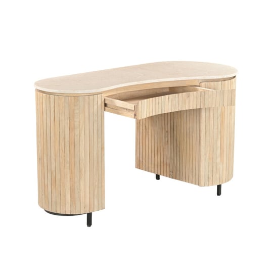 Brix Dexter escritorio natural Bottecino 60x136x80cm - Image 6