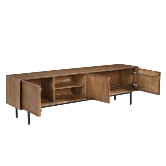 Livingfurn Mueble de TV Ravenstein 50x180x40cm - Image 5