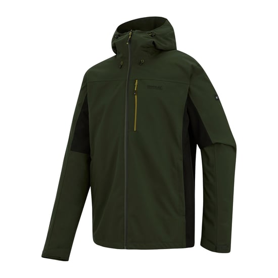 Regatta Chaqueta impermeable de hombre Birchdale II (Verde caqui/Negro) - Image 3