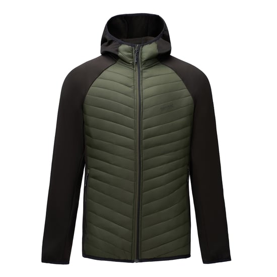 Regatta Chaqueta híbrida de hombre Andreson (caqui oscuro/negro) - Image 2