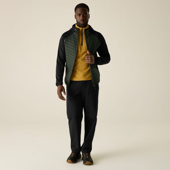 Regatta Chaqueta híbrida de hombre Andreson (caqui oscuro/negro) - Image 6