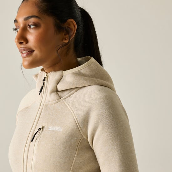 Regatta Chaqueta de forro polar con capucha para mujer Newhill (Vainilla claro) - Image 6