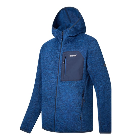 Regatta Forro polar Newhill Marl de hombre con cremallera completa (Azul aviador) - Image 4