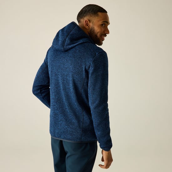 Regatta Forro polar Newhill Marl de hombre con cremallera completa (Azul aviador) - Image 6