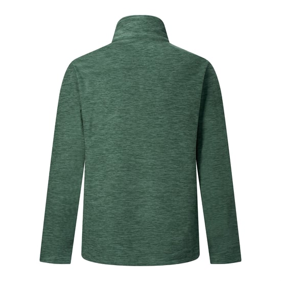Regatta Chaqueta de forro polar para hombre Thompson Marl con media cremallera (verde oscuro bosque) - Image 3