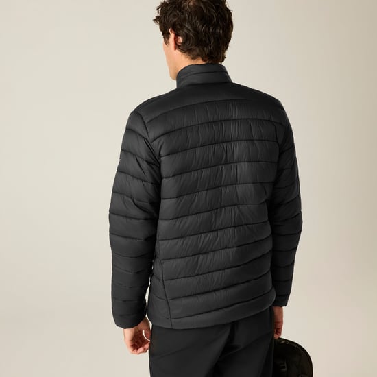 Regatta Marizion Chaqueta acolchada para hombre (Negro/Marrón madera) - Image 3