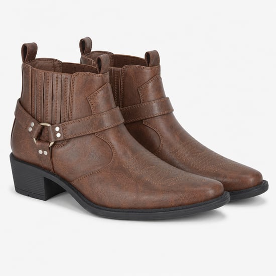 Us Brass Eastwood Botas Cowboy y Western de Hombre Marrón Crazyhorse - Image 2