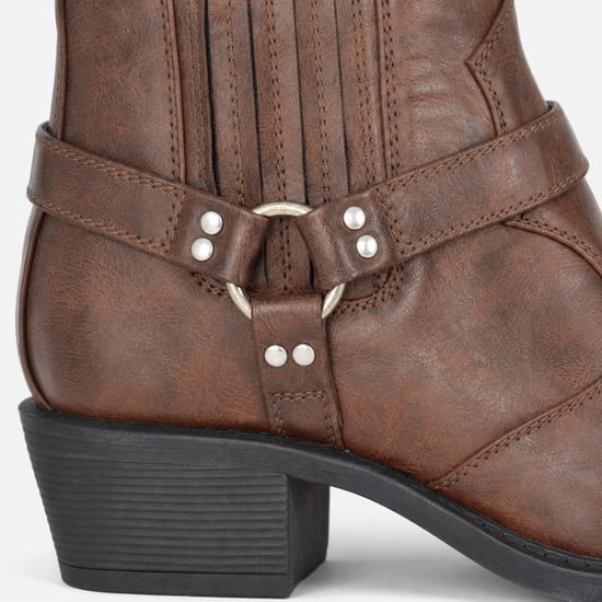 Us Brass Eastwood Botas Cowboy y Western de Hombre Marrón Crazyhorse - Image 3