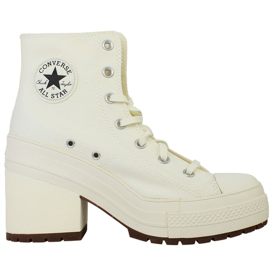 Converse Chuck 70 De Luxe Heel Hi Unisex Zapatillas altas con tacón Off White - Image 2