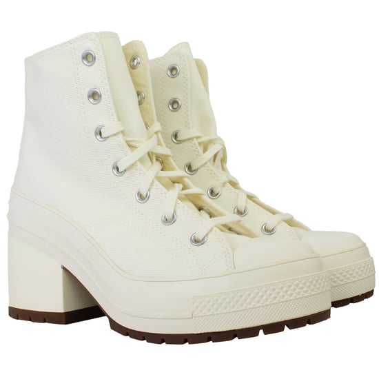Converse Chuck 70 De Luxe Heel Hi Unisex Zapatillas altas con tacón Off White - Image 3