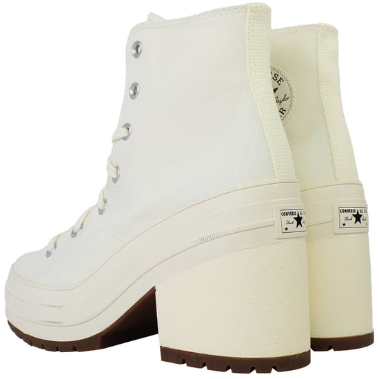 Converse Chuck 70 De Luxe Heel Hi Unisex Zapatillas altas con tacón Off White - Image 4