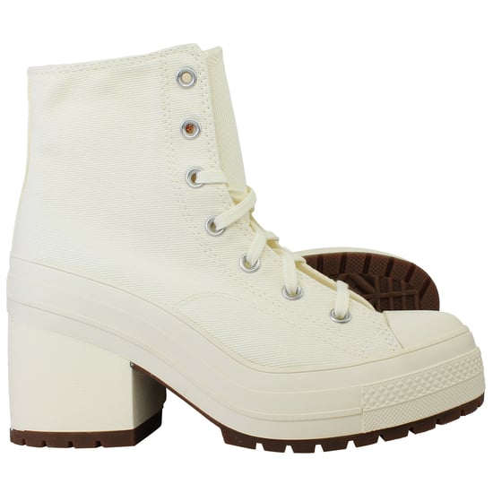 Converse Chuck 70 De Luxe Heel Hi Unisex Zapatillas altas con tacón Off White - Image 5