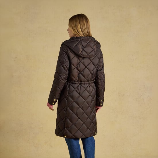 Joules Chessington Chaqueta acolchada de mujer Marrón chocolate - Image 4