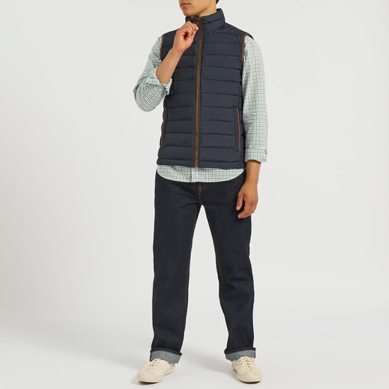 Joules Heritage Padded Chaleco acolchado para hombre Azul marino - Image 2