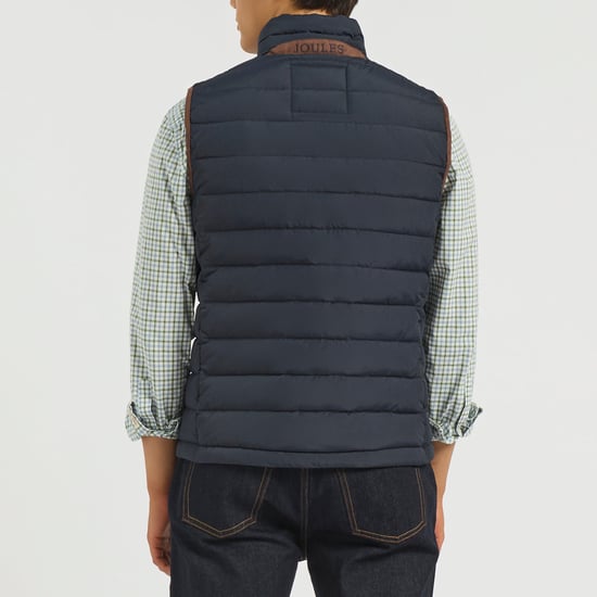 Joules Heritage Padded Chaleco acolchado para hombre Azul marino - Image 3