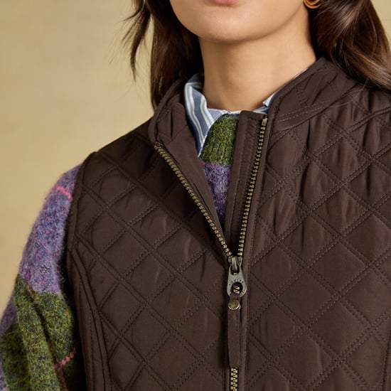 Joules Minx Chaleco de mujer Marrón chocolate - Image 4