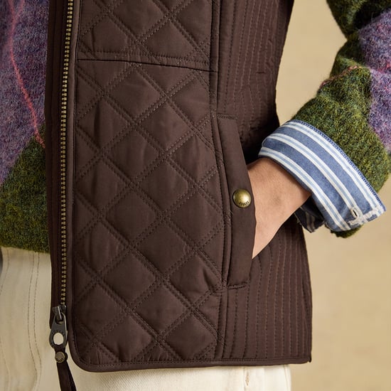 Joules Minx Chaleco de mujer Marrón chocolate - Image 5