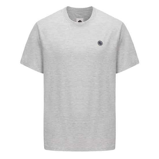 Camiseta de hombre Pretty Green de corte regular con cuello redondo en gris jaspeado - Image 1