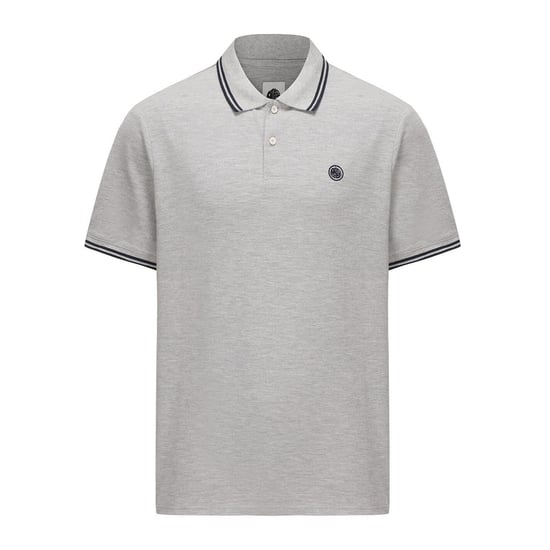 Polo de hombre Pretty Green Barton en gris jaspeado - Image 1