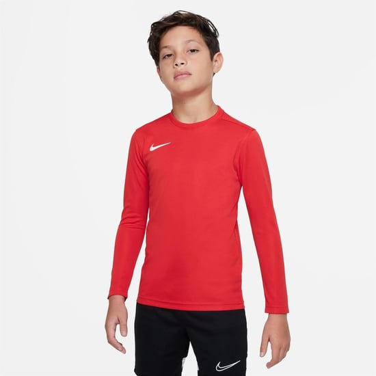 Nike Camiseta de fútbol para niños Park Vii de manga larga en rojo - Image 3