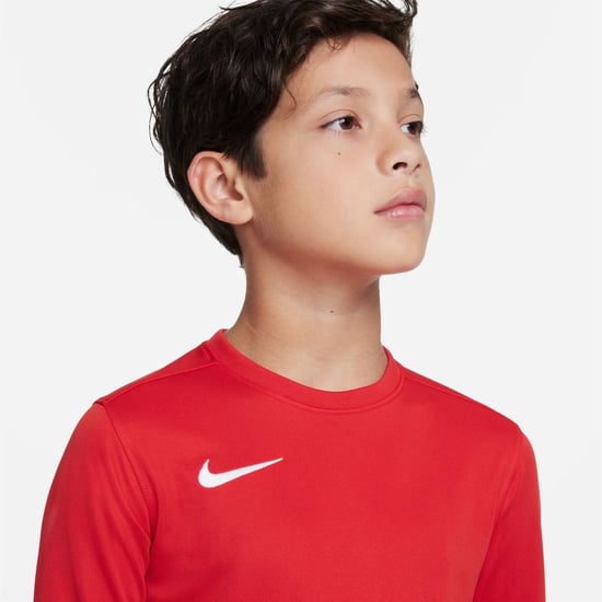 Nike Camiseta de fútbol para niños Park Vii de manga larga en rojo - Image 5