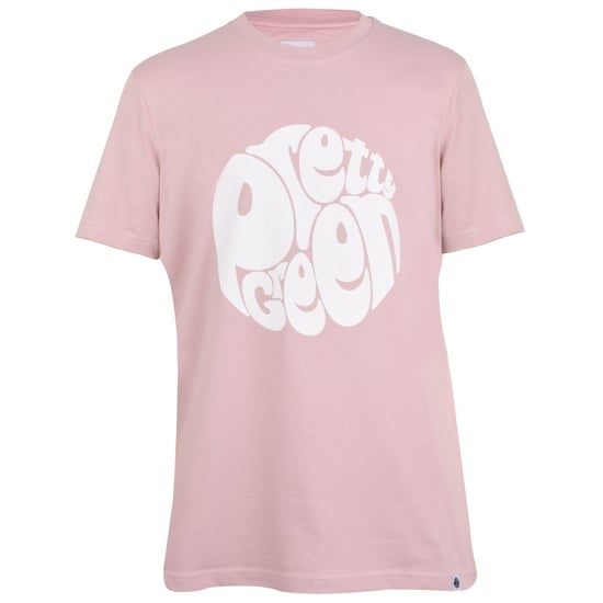 Pretty Green Camiseta de hombre de corte regular con cuello redondo en rosa claro - Image 1
