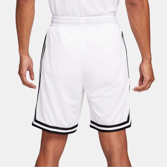 Nike Pantalones cortos de baloncesto Dna Dri Fit 8 para hombre en blanco/negro - Image 2