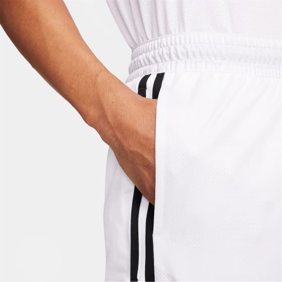 Nike Pantalones cortos de baloncesto Dna Dri Fit 8 para hombre en blanco/negro - Image 6