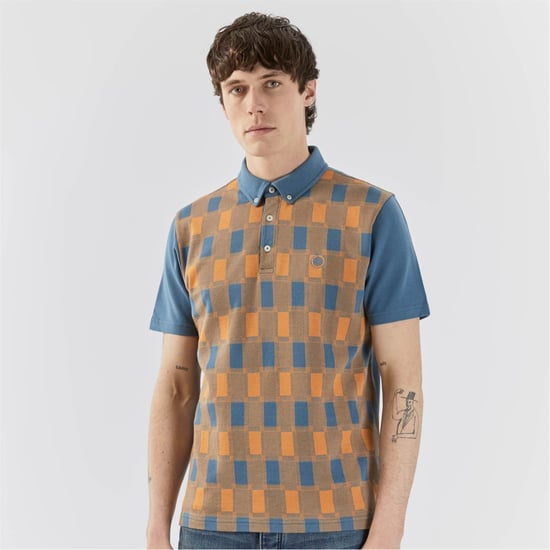 Pretty Green Camisa de manga corta para hombre Streatham de corte regular en naranja - Image 2