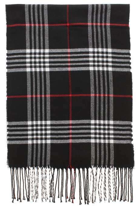 Wynsors Bufandas suaves con flecos para mujer Berty negro - Image 2