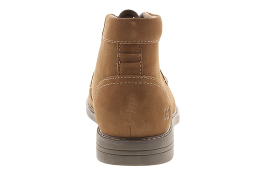 Caterpillar Botas elegantes de hombre Brock de piel con cordones color camel - Image 4