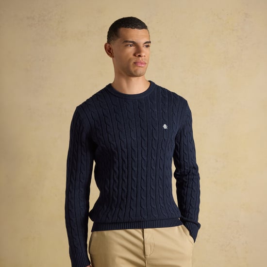 Joules Cable Crew Jersey de hombre Azul marino - Image 2