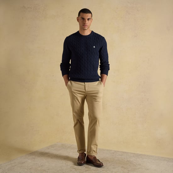 Joules Cable Crew Jersey de hombre Azul marino - Image 4
