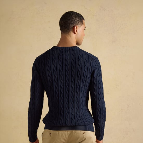 Joules Cable Crew Jersey de hombre Azul marino - Image 5