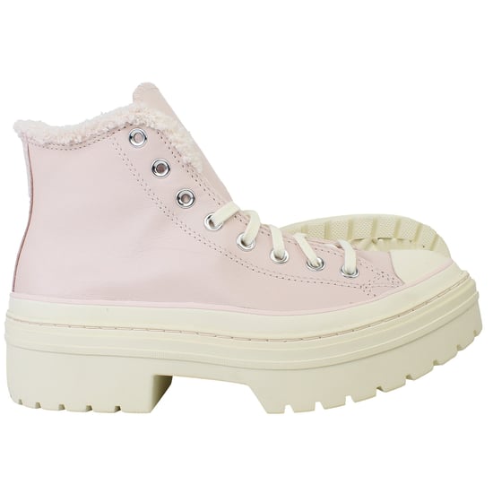 Converse Chuck Taylor Lugged Heel Sherpa Zapatos rosas para mujer - Image 5