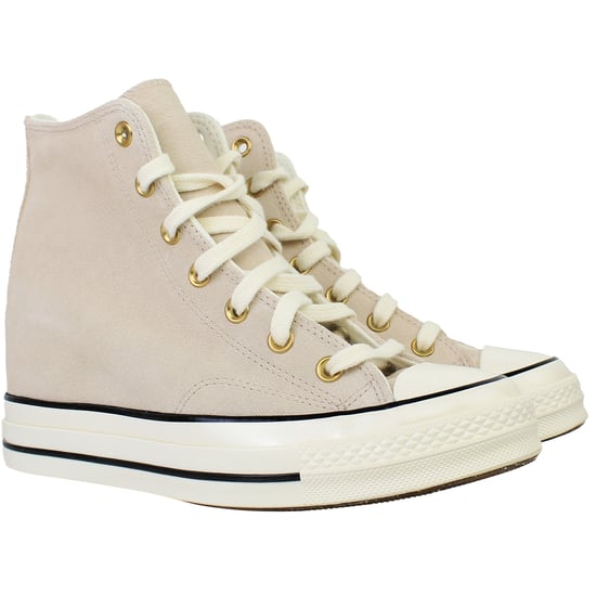 Converse Chuck 70 Wedge Hi Zapatillas de caña alta de mujer Rosa claro - Image 3