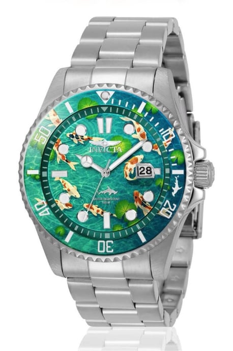 Invicta Pro Diver 51053 Reloj de Hombre - Movimiento de Cuarzo - Acero Inoxidable con Esfera Verde - 43 mm - Summerville - Image 1