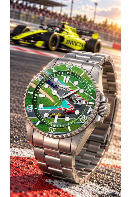 Invicta Pro Diver 51059 Reloj de Hombre - Movimiento de Cuarzo - Acero Inoxidable con Esfera Verde - 43 mm - Summerville - Image 2