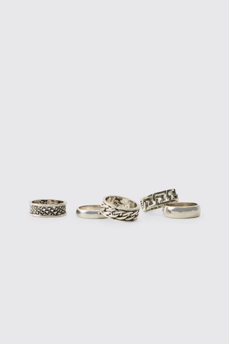 Pack de 5 anillos grabados - Image 2
