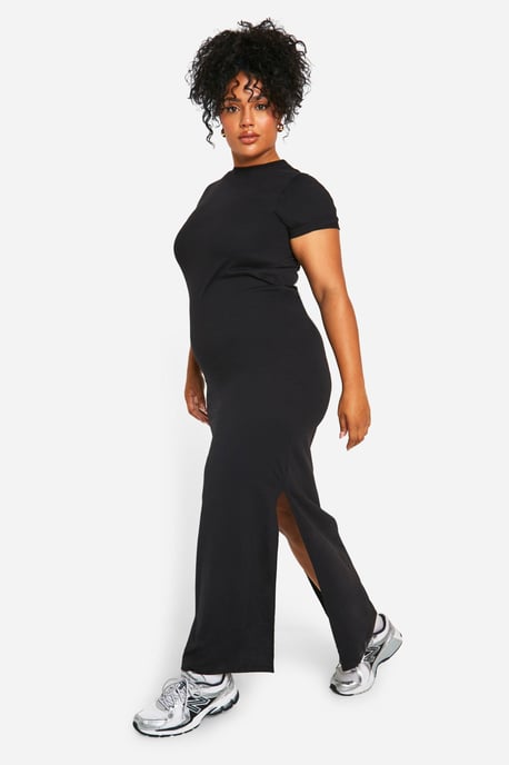 Boohoo Vestido camisero largo de talla grande - Image 3