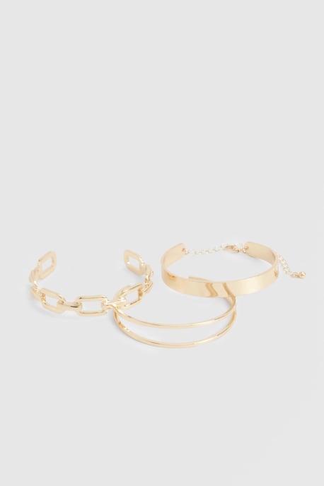Boohoo Pack de brazaletes gruesos - Image 3