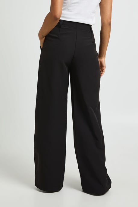 Pantalón petite de pierna ancha de corte sastre - Image 3